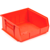 Akro-Mils® AkroBin® Plastic Stack & Hang Bin, 11"W x 10-7/8"D x 5"H, Red - Pkg Qty 6