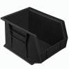Akro-Mils® AkroBin® Plastic Stack & Hang Bin, 8-1/4"W x 10-3/4"D x 7"H, Black - Pkg Qty 6