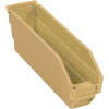 Global Industrial Plastic Nesting Storage Shelf Bin 2-3/4"W x 11-5/8"D x 4"H Beige - Pkg Qty 24