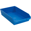 Global Industrial™ Plastic Nesting Storage Shelf Bin 11-1/8"W x 17-7/8"D x 4"H Blue - Pkg Qty 12