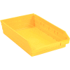 Global Industrial™ Plastic Nesting Storage Shelf Bin 11-1/8"W x 17-7/8"D x 4"H Yellow - Pkg Qty 12