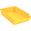 Global Industrial Plastic Nesting Storage Shelf Bin 11-1/8"W x 17-7/8"D x 4"H Yellow - Pkg Qty 12