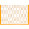 Global Industrial Machinery Wire Fence Partition Panel, 7'W, Yellow