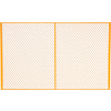 Global Industrial Machinery Wire Fence Partition Panel, 8'W, Yellow