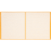 Global Industrial™ Machinery Wire Fence Partition Panel, 9'W, Yellow