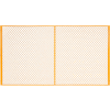 Global Industrial Machinery Wire Fence Partition Panel, 9'W, Yellow