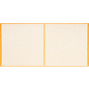 Global Industrial™ Machinery Wire Fence Partition Panel, 10'W, Yellow