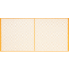 Global Industrial Machinery Wire Fence Partition Panel, 10'W, Yellow