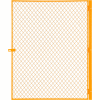 Global Industrial™ Machinery Wire Fence Partition Hinged Door, Yellow