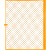 Global Industrial Machinery Wire Fence Partition Hinged Door, Yellow