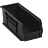 Akro-Mils® AkroBin® Plastic Stack & Hang Bin, 16-1/2"W x 10-7/8"D x 5"H, Black - Pkg Qty 6