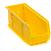 Akro-Mils® AkroBin® Plastic Stack & Hang Bin, 4-1/8"W x 10-7/8"D x 4"H, Yellow - Pkg Qty 12