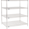 Nexel® 4 Shelf, Chrome Wire Shelving Unit, Starter, 48"W x 36"D x 54"H