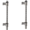 Nexel® Chrome, Wall Mount Post Kit, 14"H