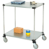 Nexel® Adjustable Shelf Cart w/2 Shelves, 800 Ib. Capacity, 36"L x 24"W x 40"H