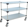 Nexel® Adjustable Shelf Cart w/3 Shelves, 800 Ib. Capacity, 48"L x 24"W x 40"H