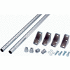 Nexel® Chrome, Wall Mount Post Kit, 63"H