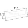 Azar Displays 192806 Acrylic Two-Sided Nameplate, 11" x 3", Acrylic