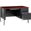 Hirsh Industries® acier Desk - Piédestal de droite seule - 30" D x 48" W - Acajou - Série HL10000