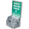 Azar Displays 206007 Medium Molded Suggestion Box W/ Pocket, 7.75" x 6", Acrylic ,1 Piece