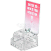 Azar Displays 206008 Small Molded Suggestion Box W/ Pocket, 5.5" x 3.5", Acrylic ,1 Piece