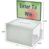 Azar Displays 206390 Extra Large Suggestion Box, 11" x 8.25", Acrylic ,1 Piece