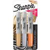 Sharpie® Marqueur permanent de pointe de cisurette, or, argent et encre de bronze, 3 pack - Qté par paquet : 3