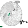 J&D Manufacturing 16"EZ Breeze HAF Basket Fan w / Support & 10 » Cord, 1 710 CFM, 1/10 HP
