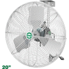 J&D Manufacturing 20 « EZ Breeze HAF Basket Fan w / Support & Cord, 1/10 HP