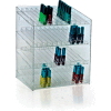 Azar Displays 222884, 48 Compartment Cosmetic Display, 12"W x 14.5"H x 8.5"D, CLR, 1 Pc