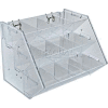 Azar Displays 223012 12-Compartment Tray For Pegboard/Slatwall Tray, 11.25" x 9", Acrylic ,1 Piece