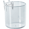 Azar Displays 224053 Pegboard Cup Display For Pegboard/Slatwall, 3" Diameter, Acrylic