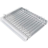Azar Displays 225513 13-Section Cosmetic Tray For Pegboard/Slatwall, 12" x 1.25", Acrylic -Pkg Qty 2