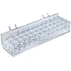 Azar Displays 225520 36-Section Cosmetic Tray, Pgbrd/Slatwall, 10.25" x 2.125", Acrylic