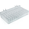 Azar Displays 225525 72-Slot Masc. & Cosm. Tray, Pgbrd/Slat-W 10.25" x 2.25", Acrylic