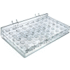 Azar Displays 225533 48-Slot Mascara & Cosmetic Tray, Pgbrd/Slatwall, 12" x 2", Acrylic