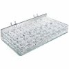 Azar Displays 225582 48-Slot Mascara & Cosmetic Tray, Pgbrd/Slatwall, 12" x 2", Acrylic