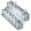 Azar Displays 225592 2-Tier Cup Display For Pegboard/Slatwall, 13.75" x 6", Acrylic ,1 Piece
