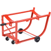 Global Industrial Easy-Steer Drum Cradle 5" & 3" Polyolefin Wheels - For 55 Gal. Steel Drums