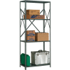Global Industrial 4 Shelf, 20 Ga Open Steel Shelving Unit, 36"W x 12"D x 85"H, Gray