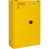 Global Industrial™ Inflammable Cabinet, Self Close Double Door, 90 Gallon, 43"Wx34"Dx65"H