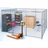 Global Industrial™ Wire Mesh Partition Security Room 10x10x8 sans toit - 2 côtés