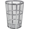 Global Industrial™ Outdoor Steel Mesh Corrosion Resistant Trash Can, 48 Gallon, Argent