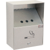 Global Industrial Stainless Steel Wall Mount Outdoor Ashtray, 1 Gallon