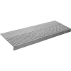 Rubber Tread Diamond Pattern 48"W Light Gray - Pkg Qty 3
