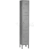 Global Industrial Paramount® 3-Tier 3 Door Locker, 12"Wx15"Dx24"H, Gray, Unassembled