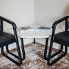 Interion® Corner End Table 30 » x 30 » Gris Haut