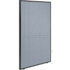 Interion® Office Partition Panel, 36-1/4"W x 60"H, Blue