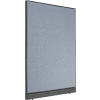 Interion® Non-Electric Office Partition Panel with Raceway, 48-1/4"W x 64"H, Blue