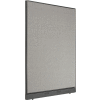 Interion® Office Partition Panel with Pass-Thru Cable, 48-1/4"W x 64"H, Gray